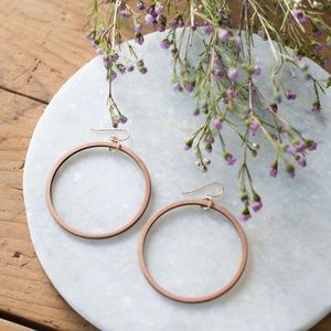 Magnolia wooden earrings by Joanna Gaines ✨